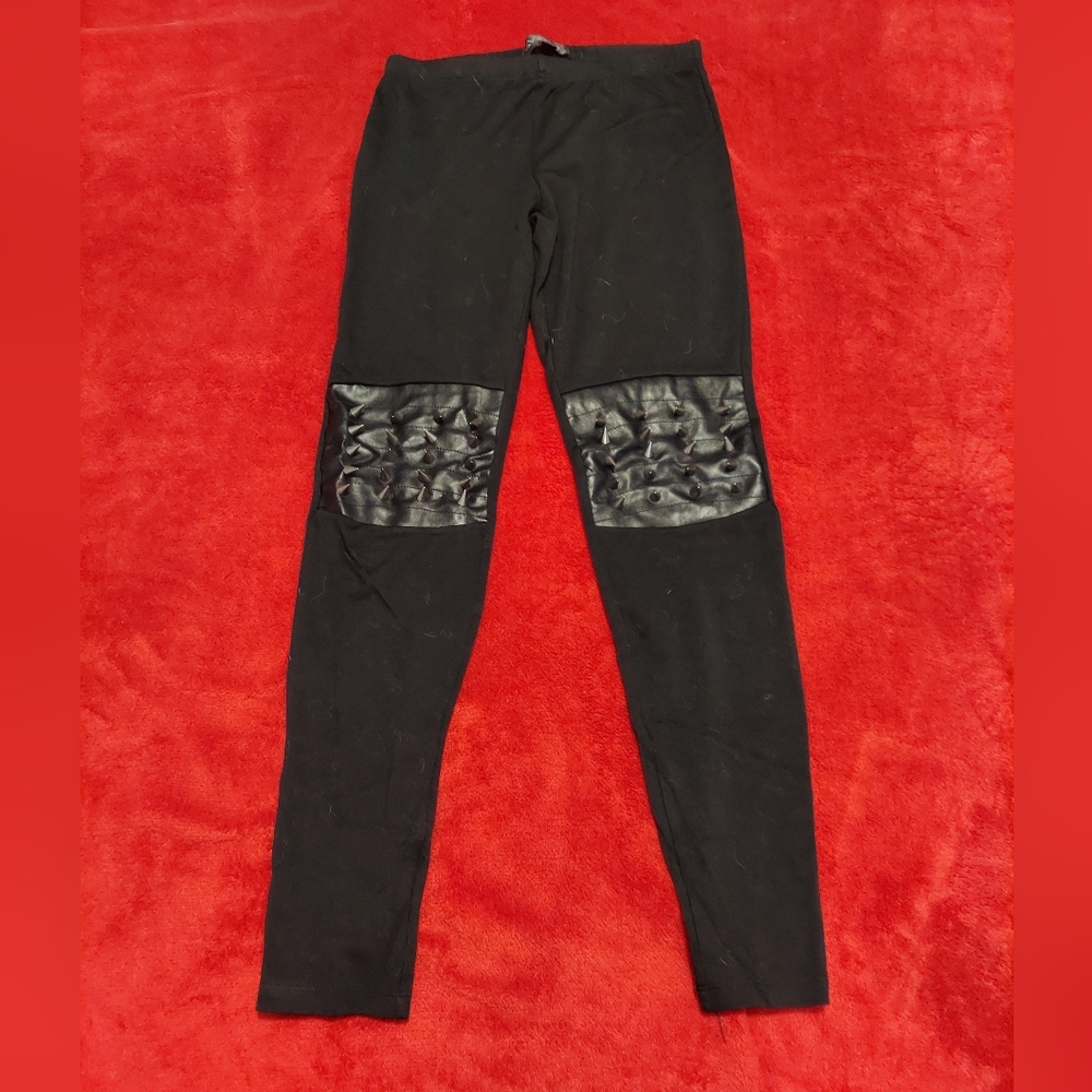 Dolls Kill Widow Waiting To Exhale Spiked Leggings